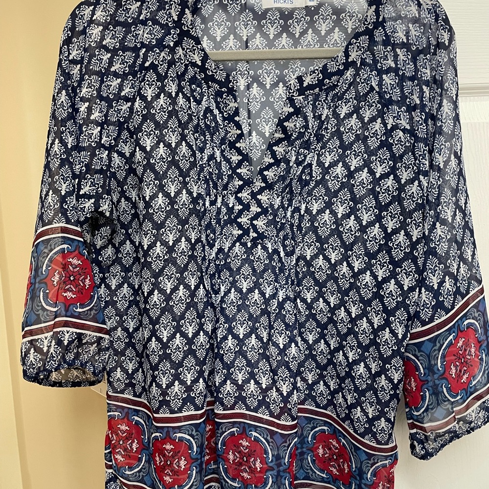 Rickis boho 3/4 sleeve top